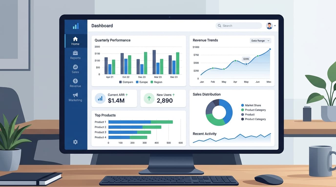 Excel Business Dashboard Template: How to Build Financial KPI Dashboards